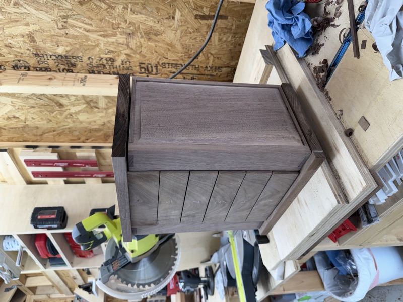 Walnut Jewelry Cabinet in progress, photo 5