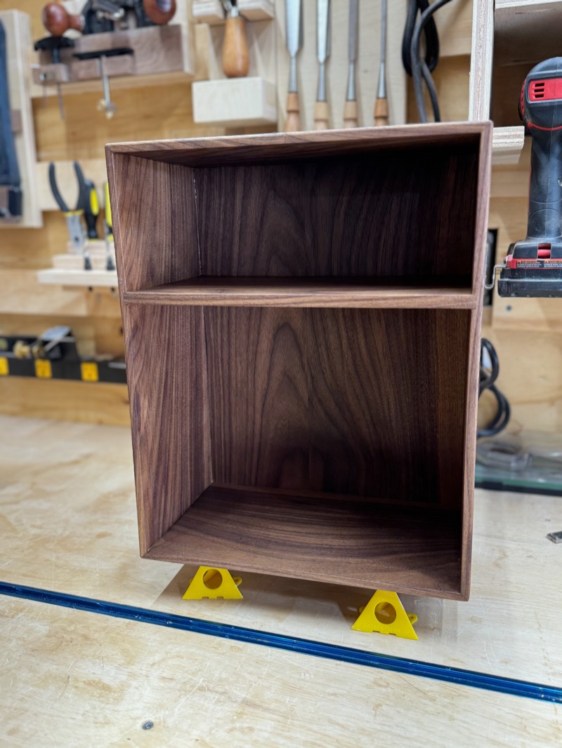 Walnut Key Cabinet in progress, photo 1