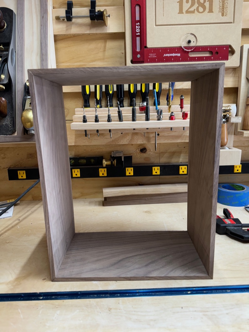 Walnut Key Cabinet in progress, photo 5