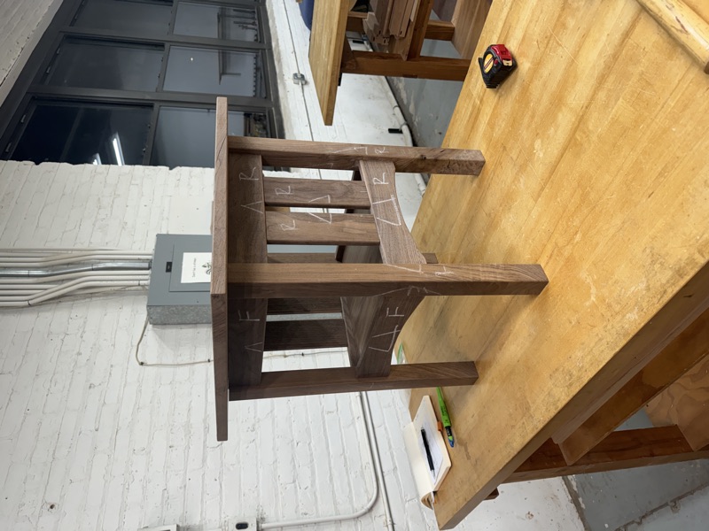 Mission Side Table in progress, photo 2